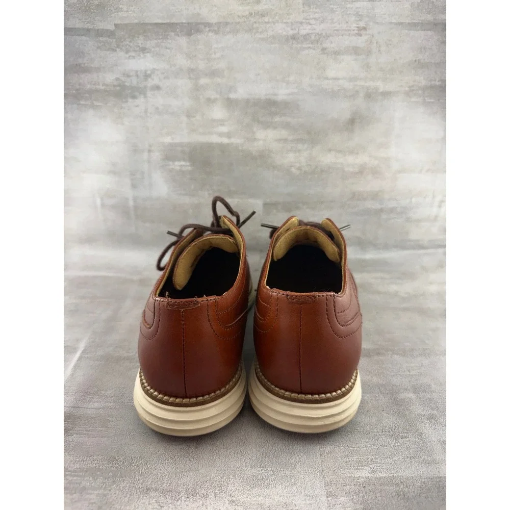 Cole Haan Grand OS Men Sz 7M British Tan Leather Wingtip Oxford C24092